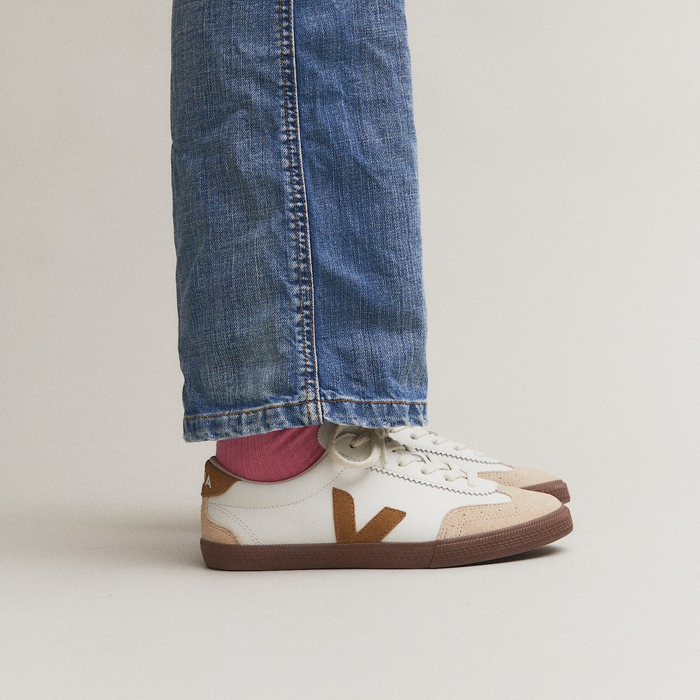 VOLLEY LEATHER WHITE TENT BARK | VEJA SALE