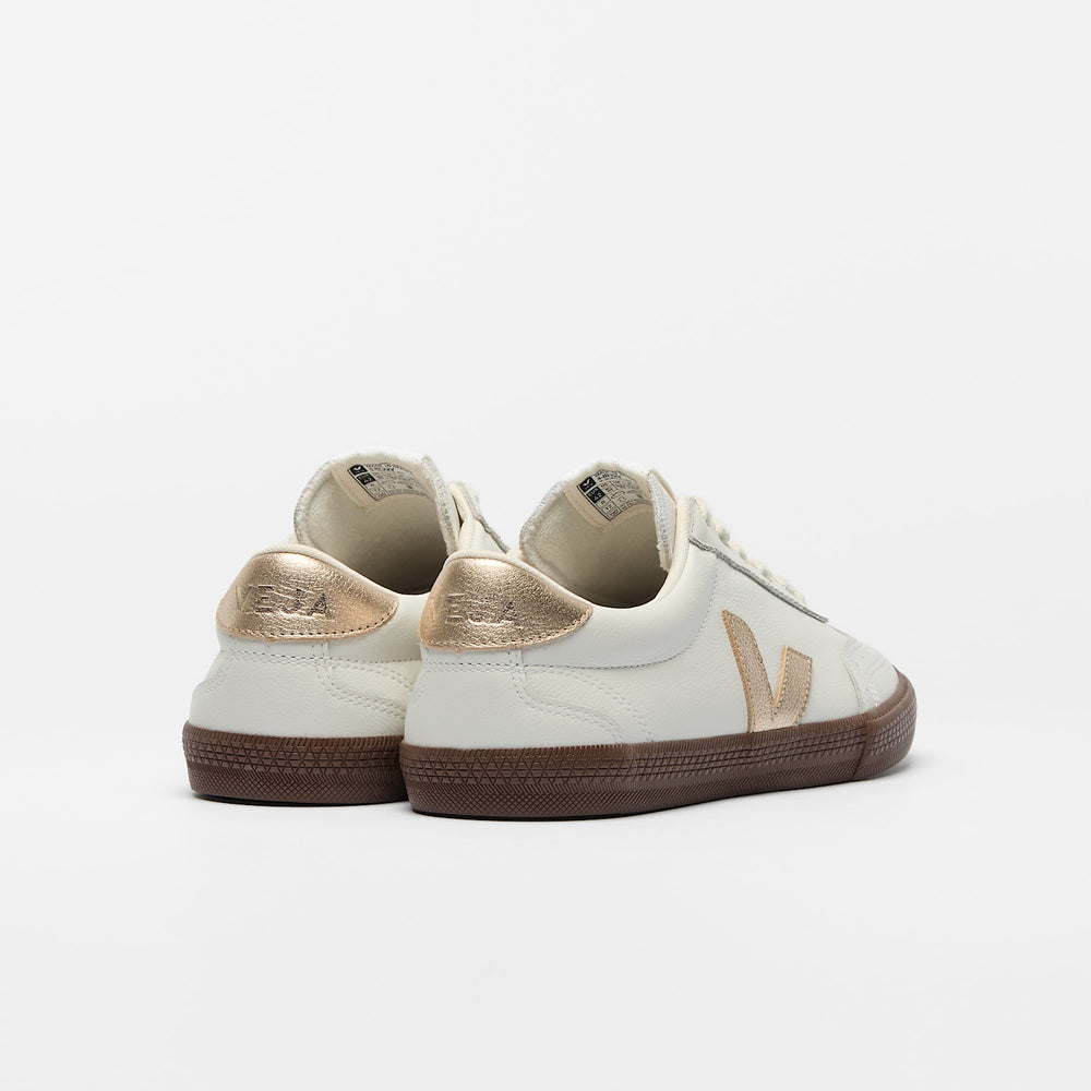 VOLLEY LEATHER WHITE PLATINE BARK | VEJA OUTLET