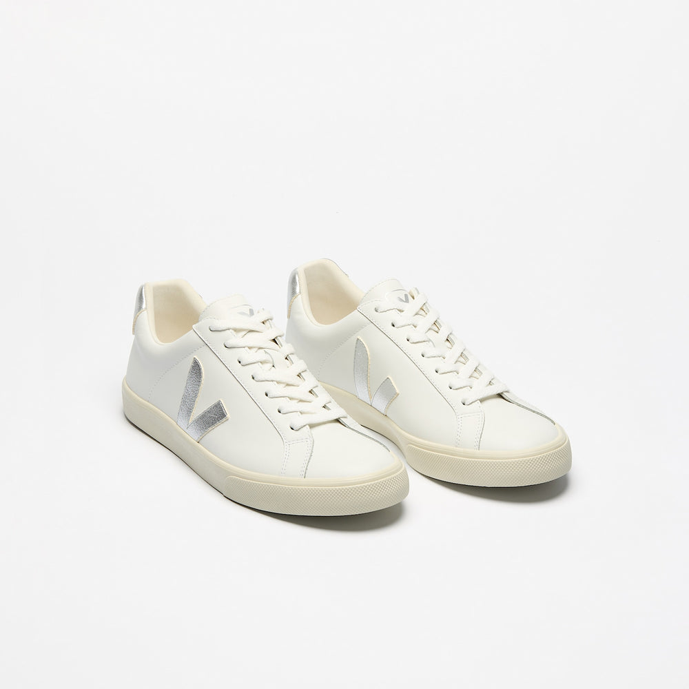 ESPLAR LEATHER WHITE SILVER | VEJA DISCOUNT