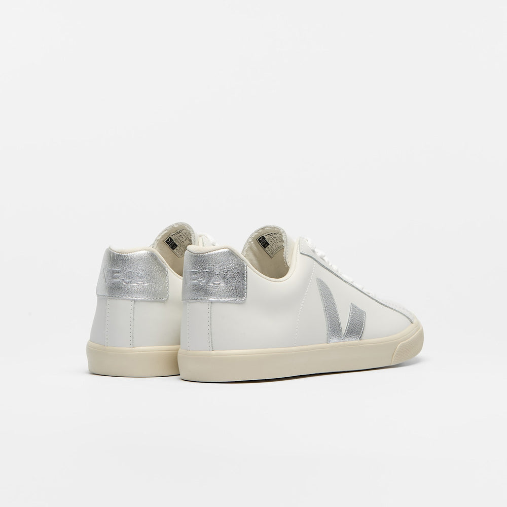 ESPLAR LEATHER WHITE SILVER | VEJA DISCOUNT