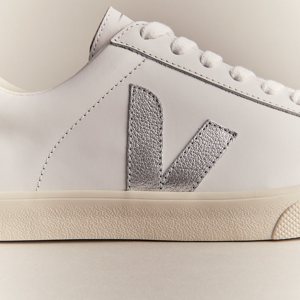 ESPLAR LEATHER WHITE SILVER | VEJA DISCOUNT