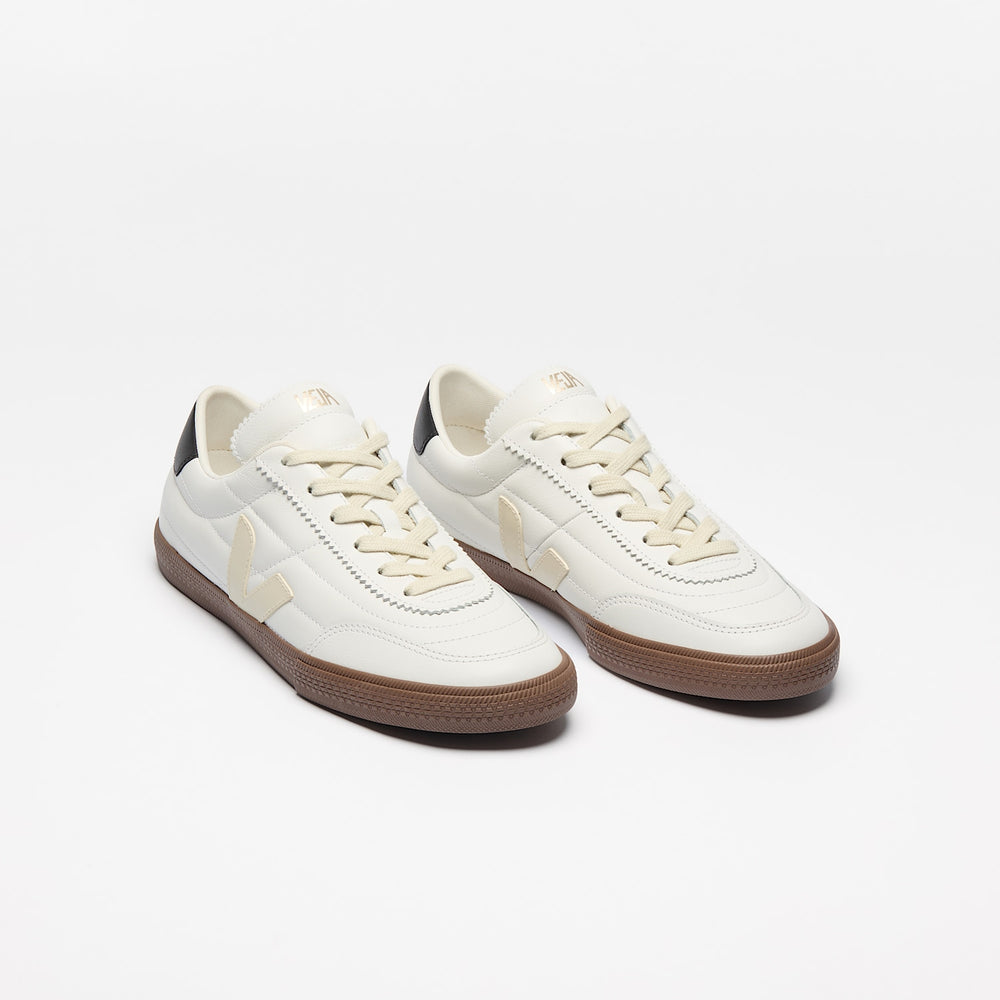 PANENKA LEATHER WHITE BLACK BARK | VEJA SALE