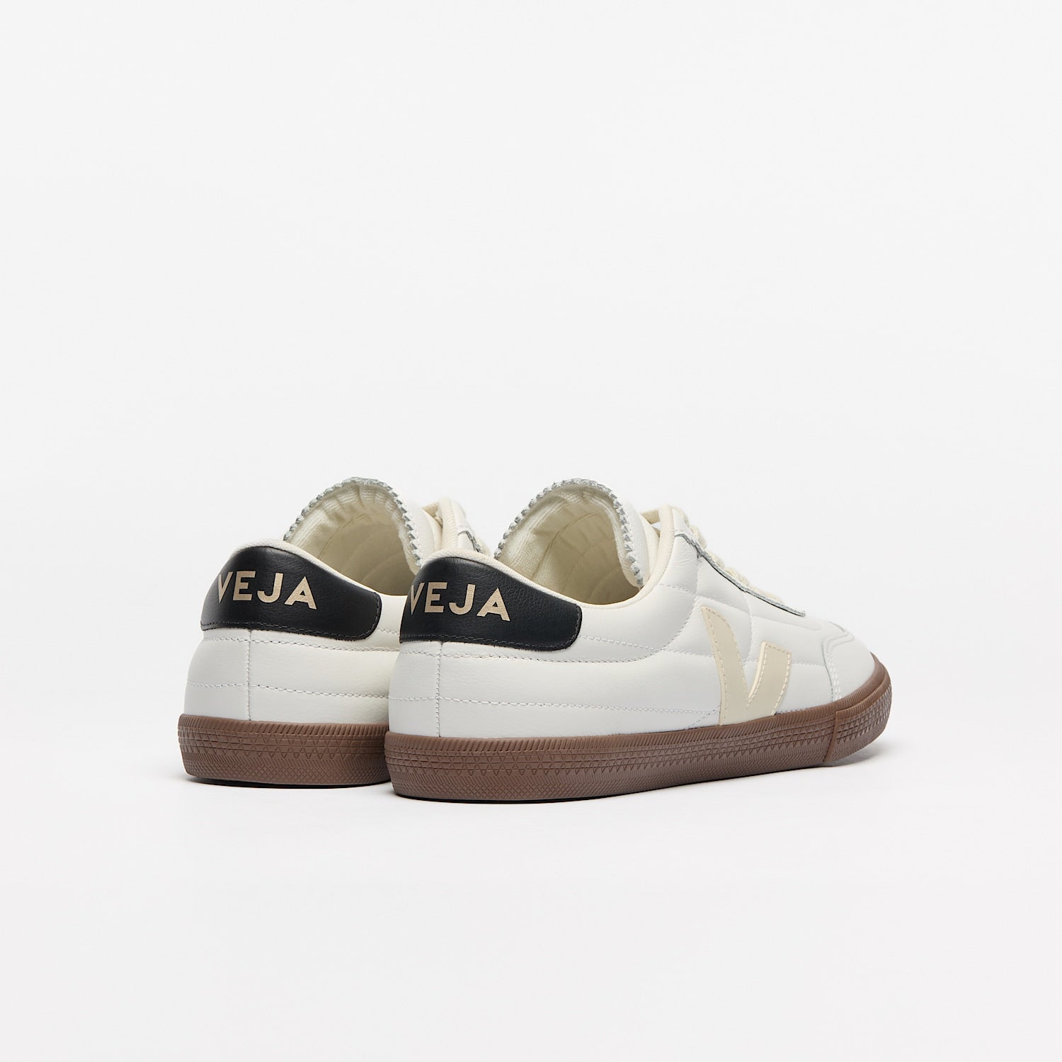 PANENKA LEATHER WHITE BLACK BARK | VEJA SALE