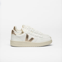 V-10 LEATHER WHITE PLATINE | VEJA OUTLET