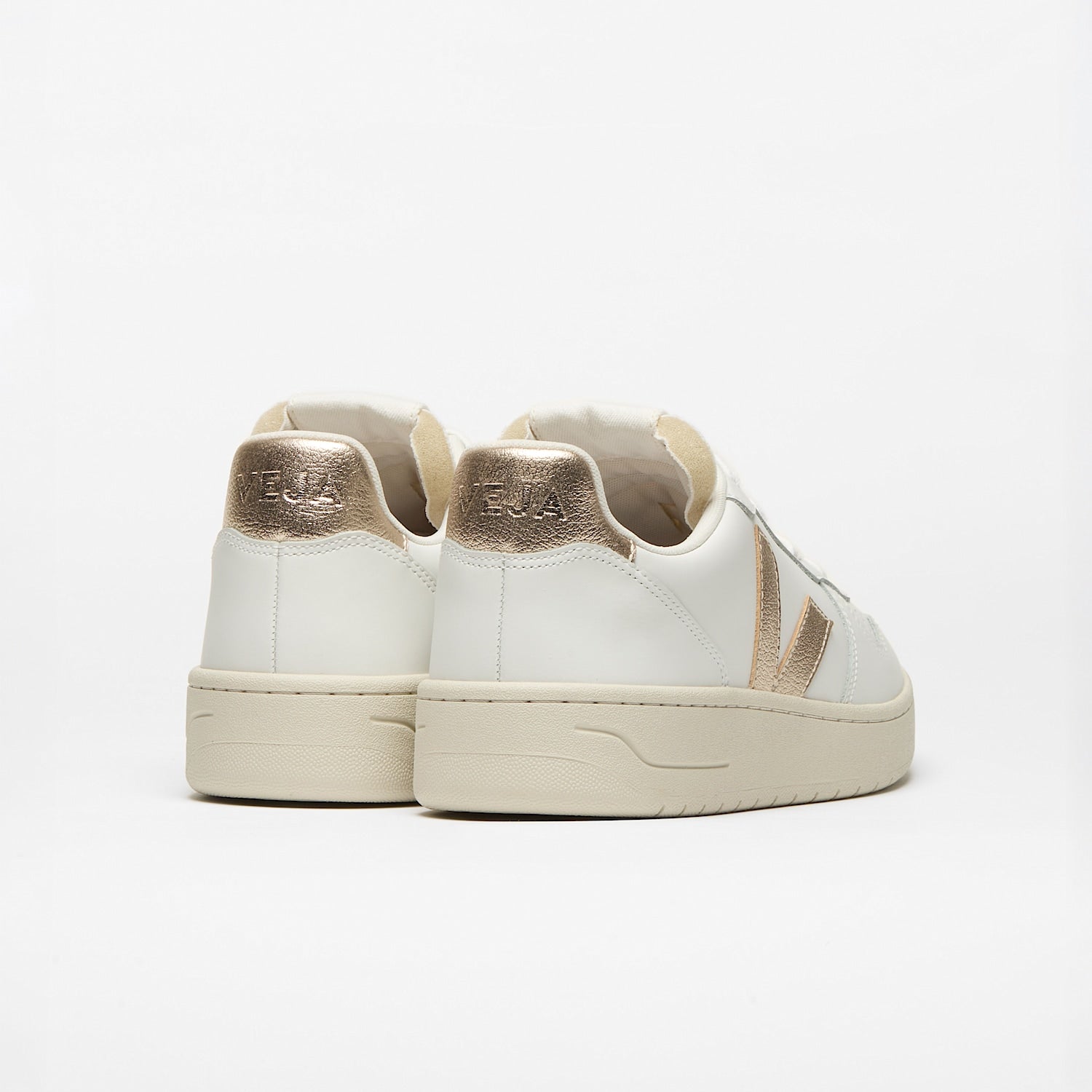 V-10 LEATHER WHITE PLATINE | VEJA OUTLET