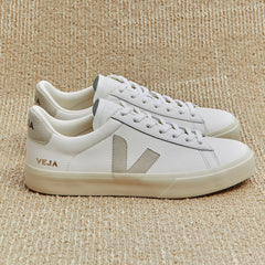 CAMPO LEATHER WHITE NATURAL | VEJA US