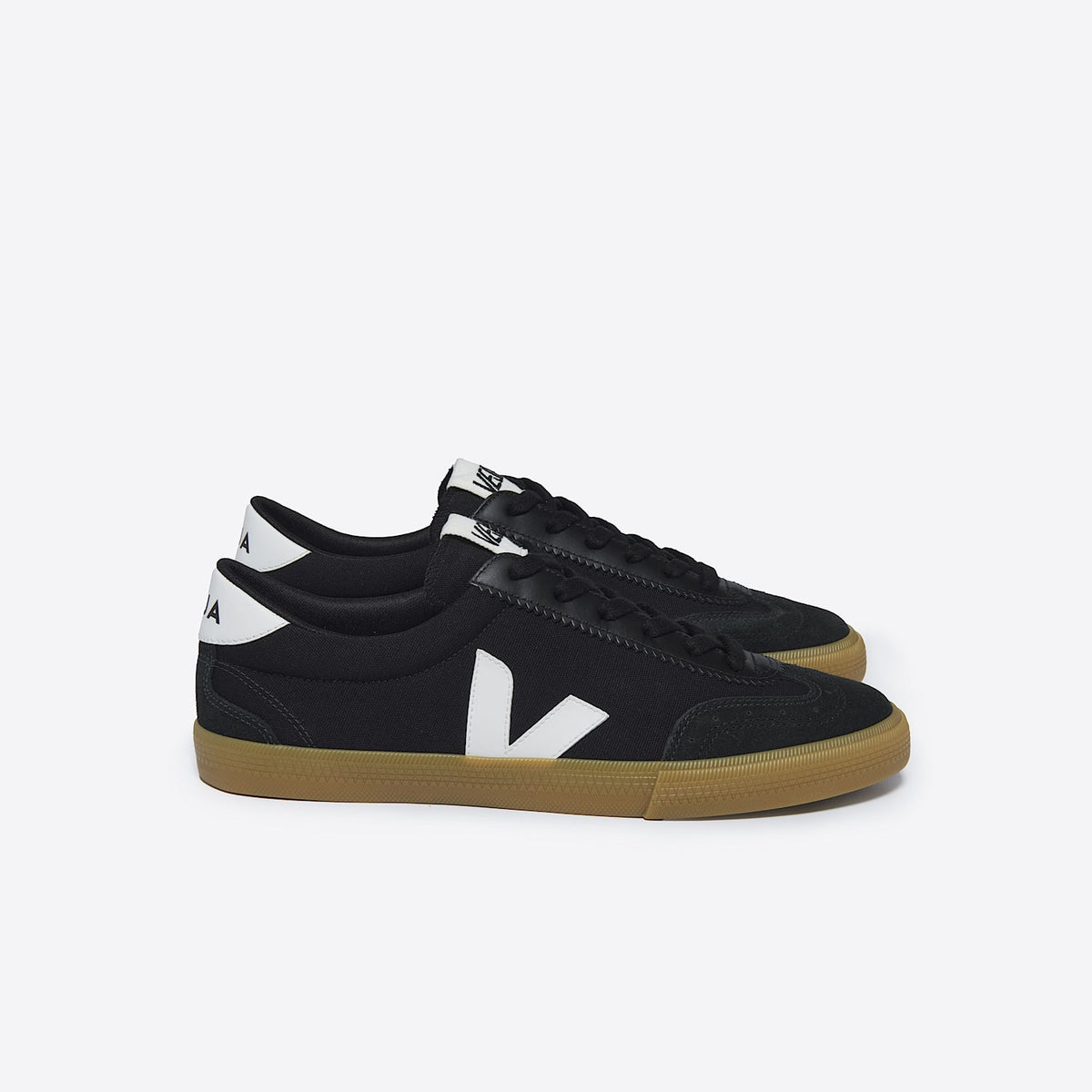 VOLLEY CANVAS BLACK WHITE NATURAL | VEJA OUTLET