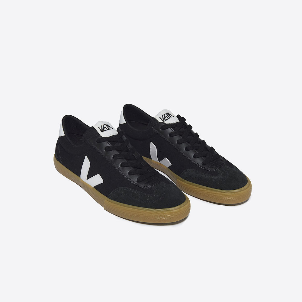 VOLLEY CANVAS BLACK WHITE NATURAL | VEJA OUTLET