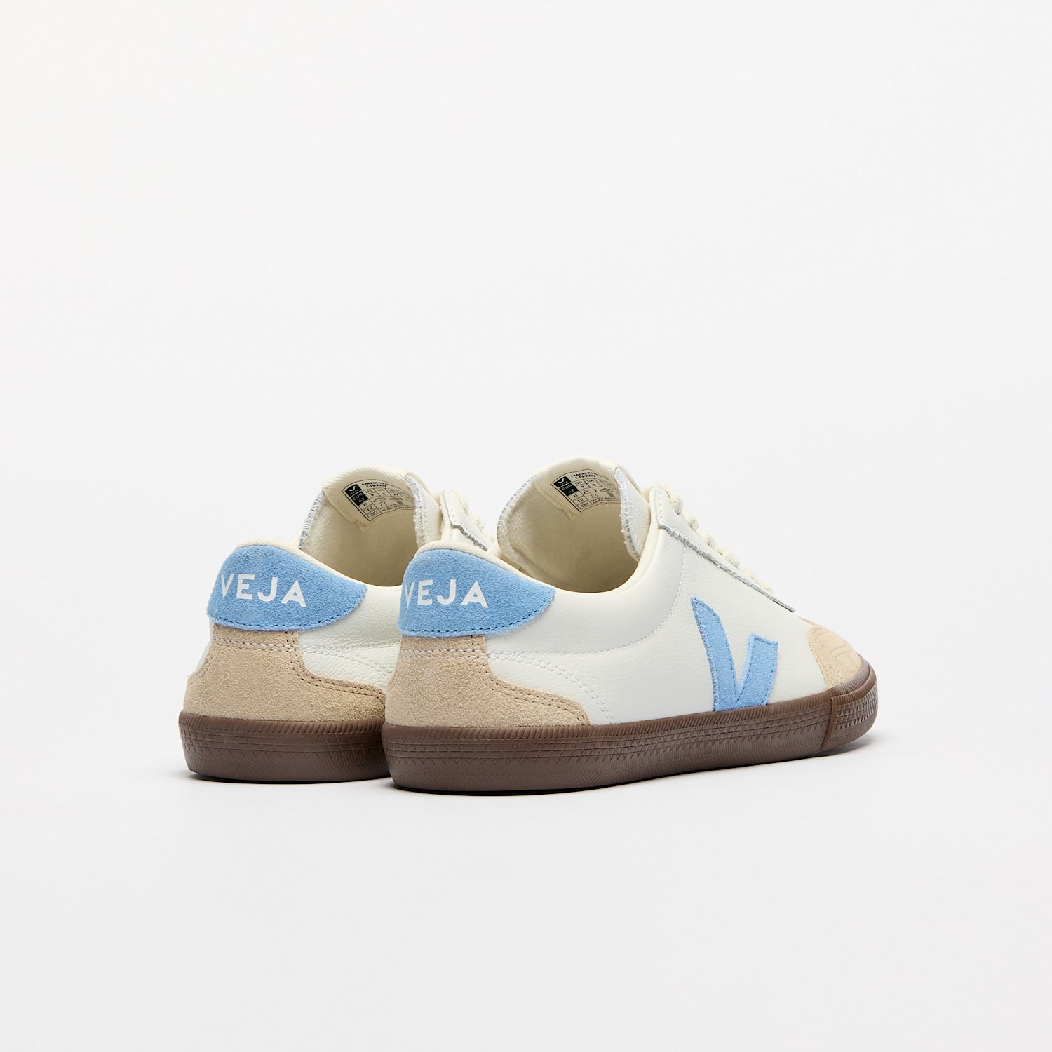 VOLLEY LEATHER WHITE AQUA BARK | VEJA SALE