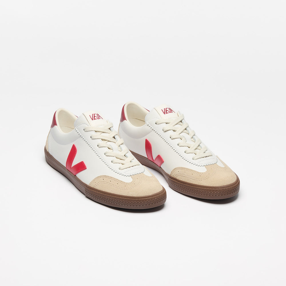 VOLLEY LEATHER WHITE PEKIN BARK | VEJA SALE