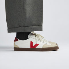 VOLLEY LEATHER WHITE PEKIN BARK | VEJA SALE
