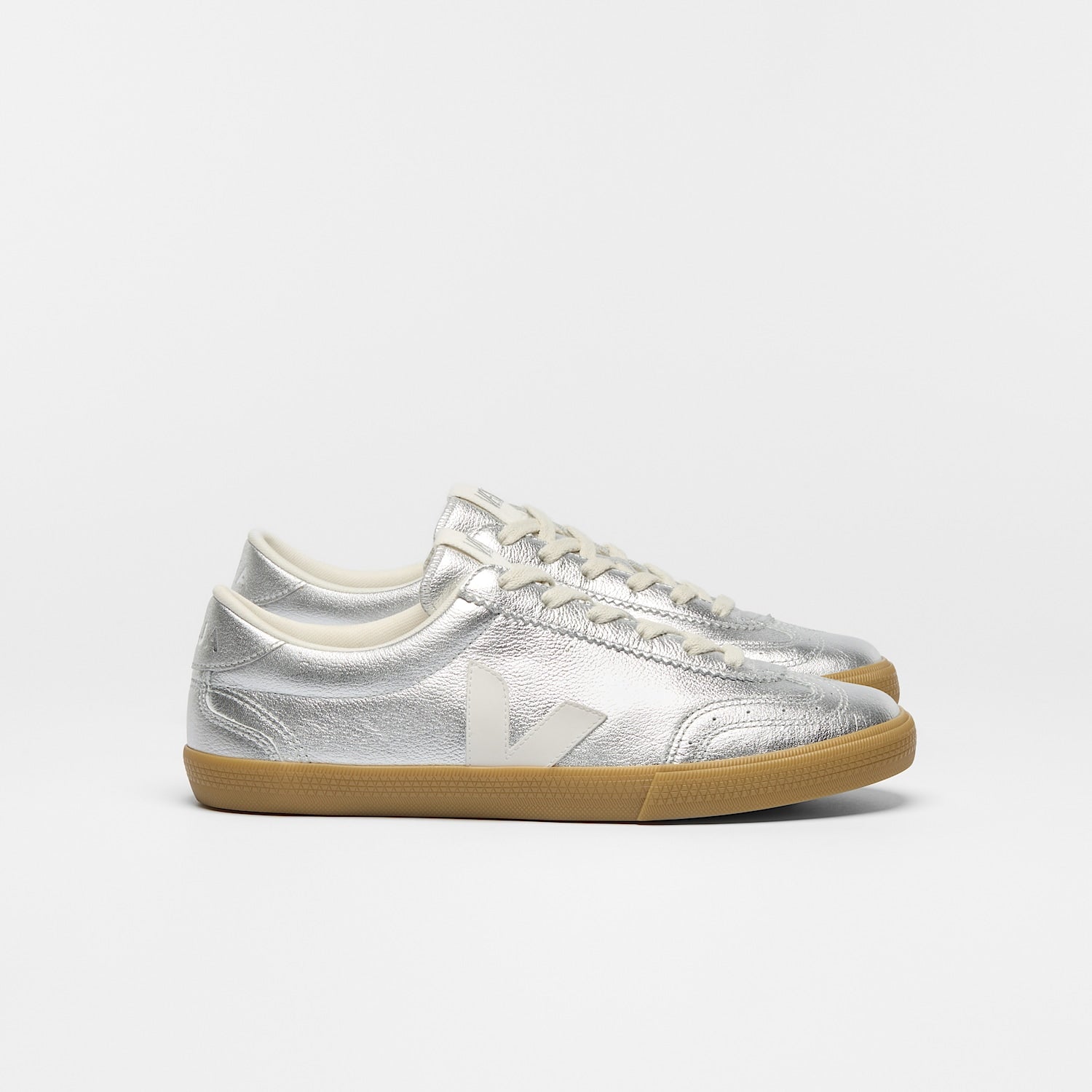 VOLLEY LEATHER SILVER WHITE NATURAL | VEJA SALE