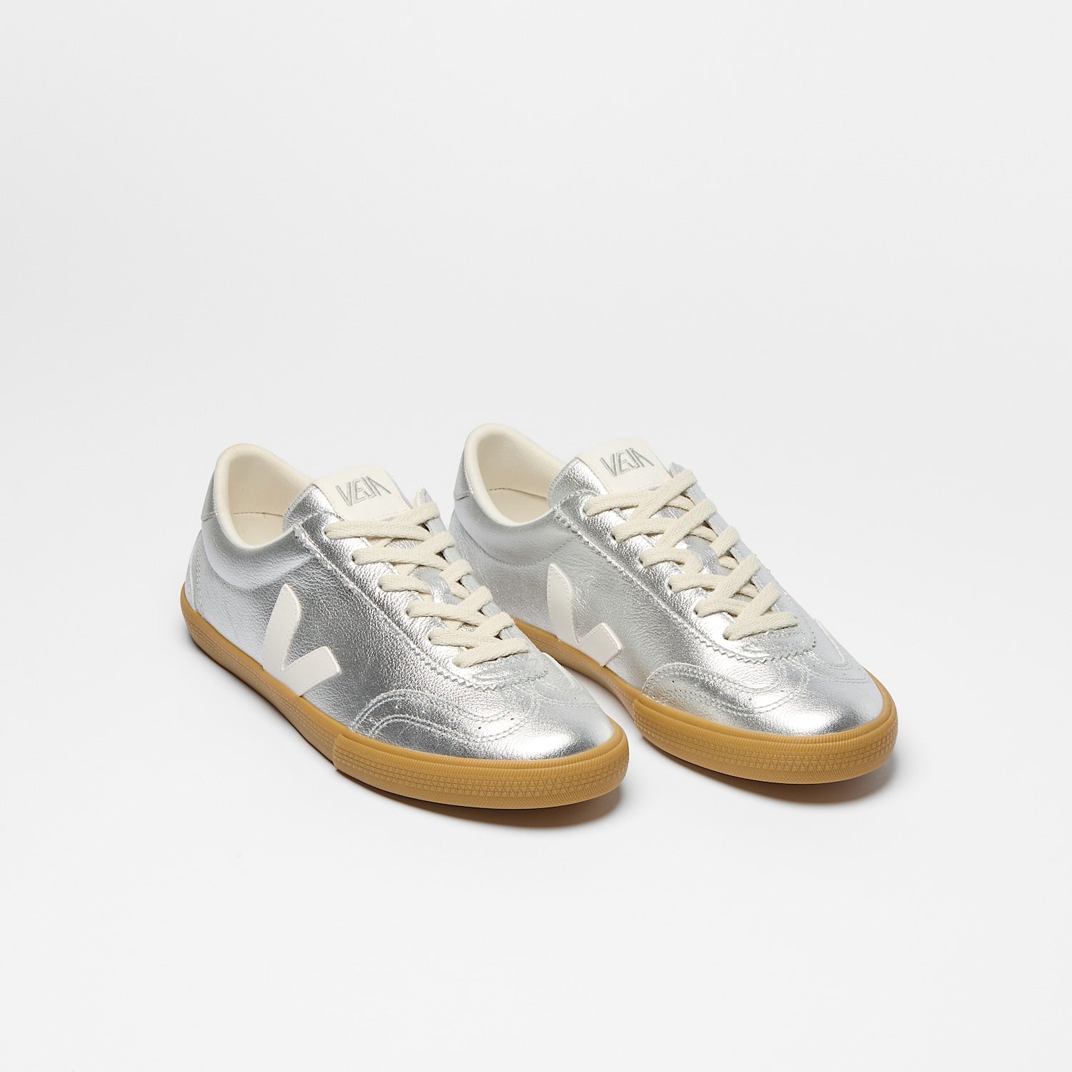 VOLLEY LEATHER SILVER WHITE NATURAL | VEJA SALE