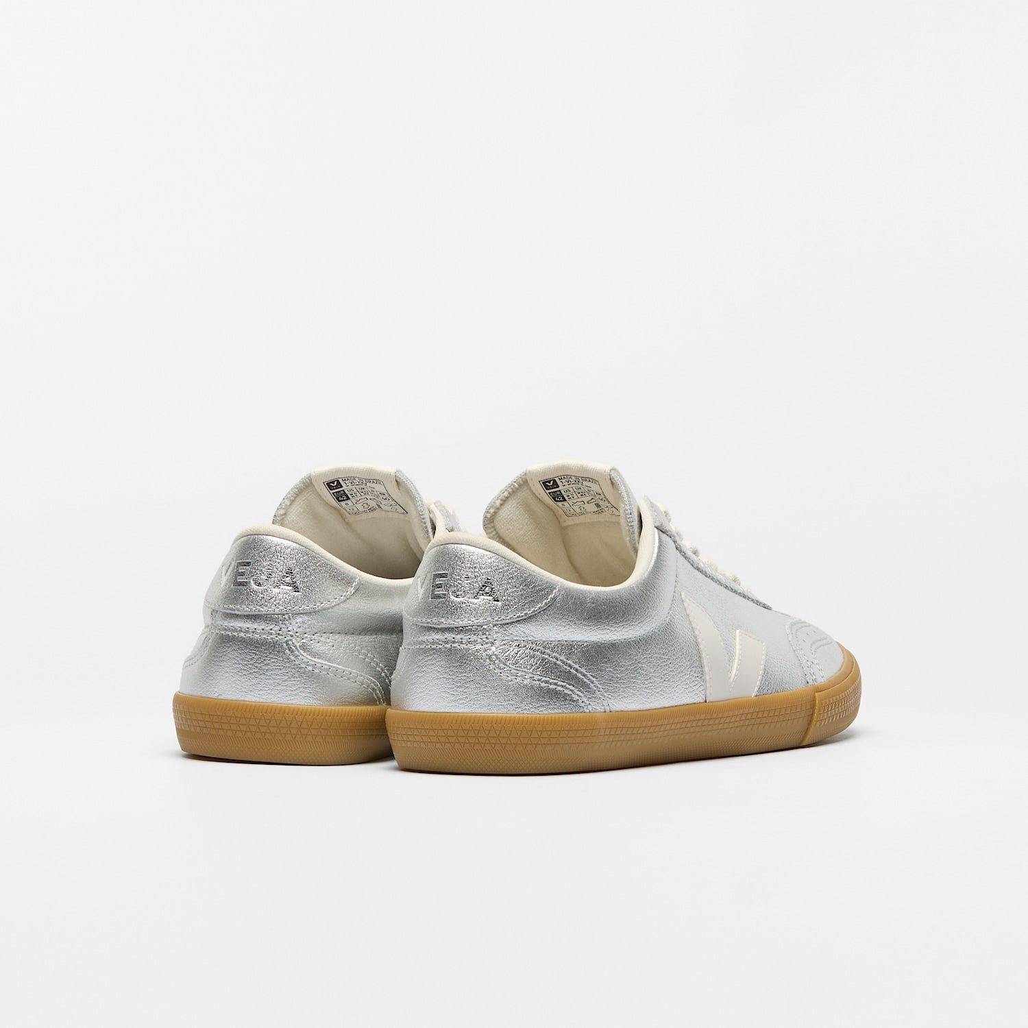 VOLLEY LEATHER SILVER WHITE NATURAL | VEJA SALE