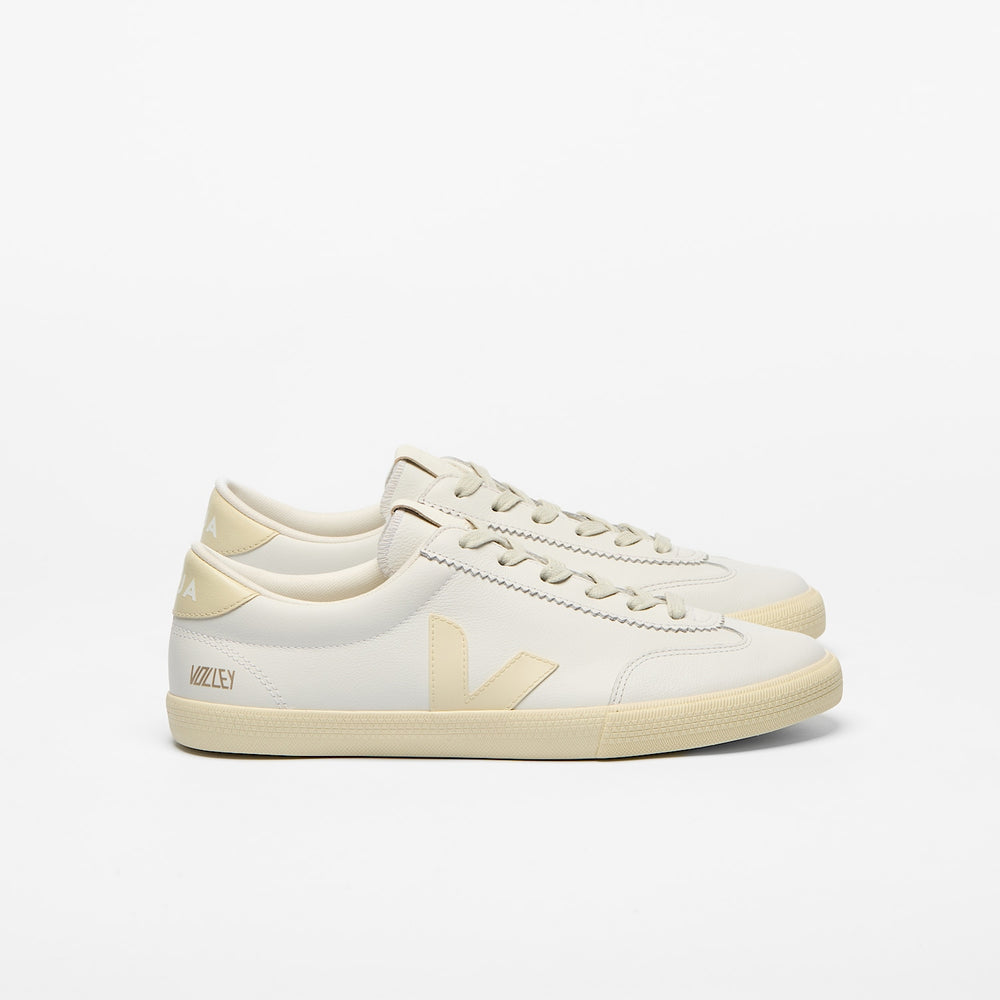 VOLLEY SIGNATURE LEATHER WHITE CALCAIRE | VEJA DISCOUNT