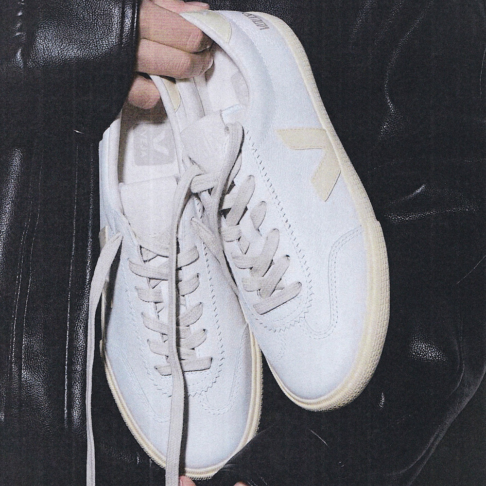 VOLLEY SIGNATURE LEATHER WHITE CALCAIRE | VEJA DISCOUNT