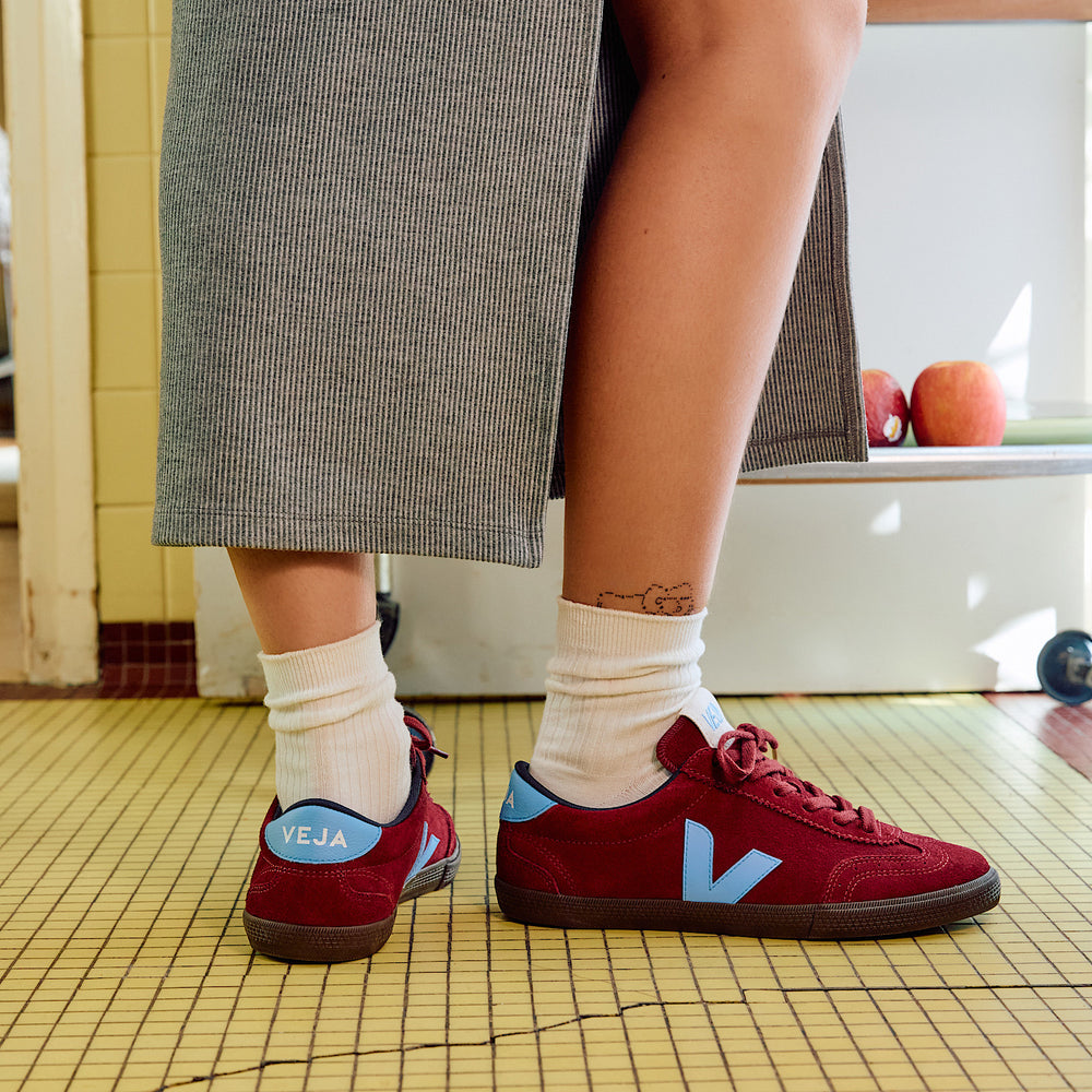 VOLLEY SUEDE GRENAT AQUA EAGLE | VEJA SALE
