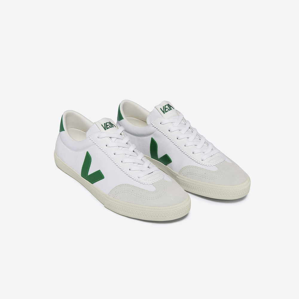 VOLLEY CANVAS WHITE EMERAUDE | VEJA DISCOUNT