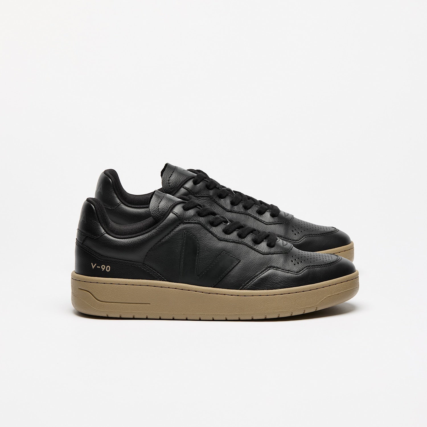 V-90 LEATHER BLACK DUNE | VEJA ONLINE