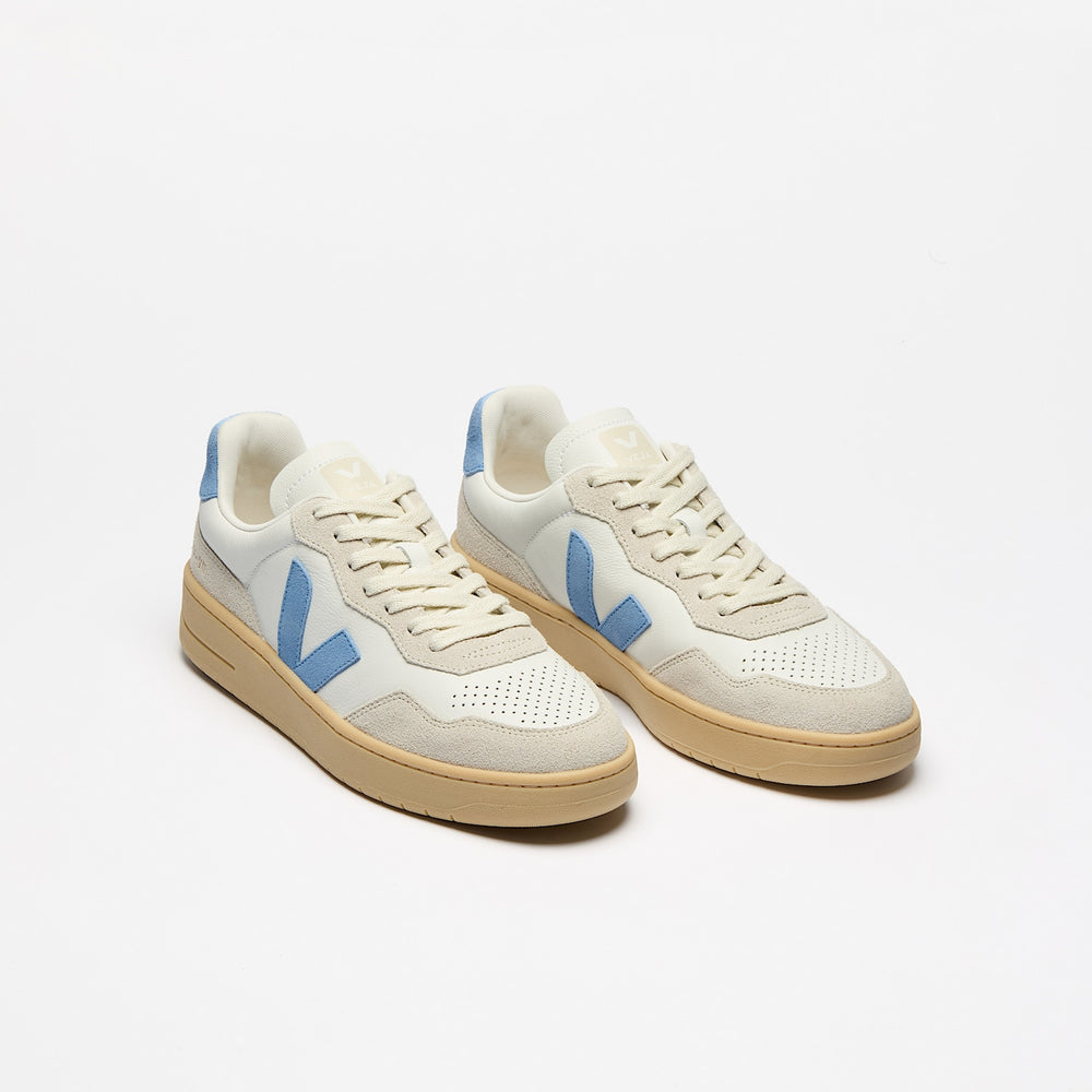 V-90 LEATHER WHITE AQUA NATURAL | VEJA OUTLET