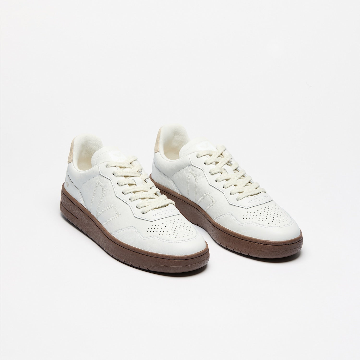 V-90 LEATHER WHITE PIERRE ALMOND | VEJA FOR SALE