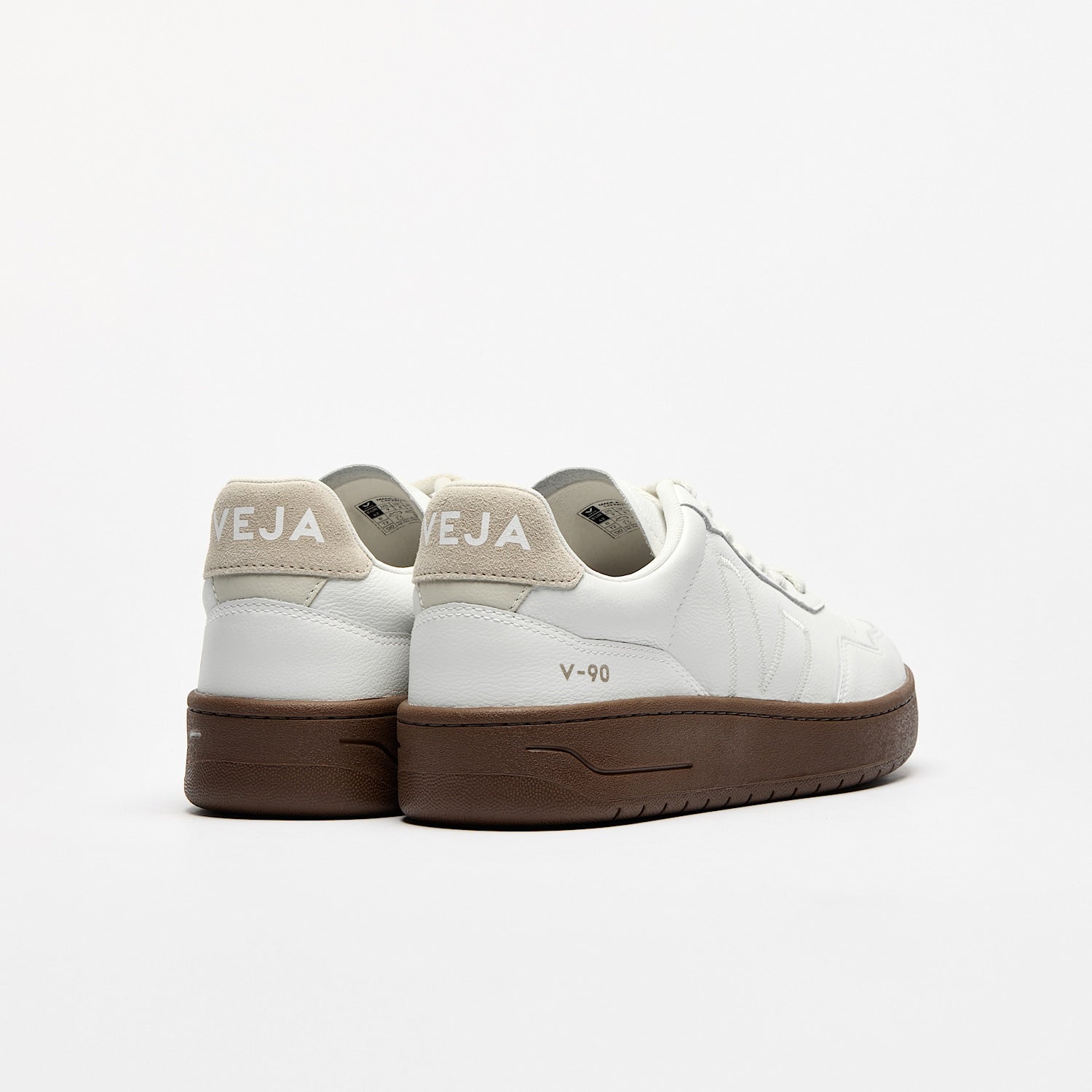 V-90 LEATHER WHITE PIERRE ALMOND | VEJA FOR SALE