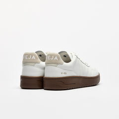 V-90 LEATHER WHITE PIERRE ALMOND | VEJA FOR SALE