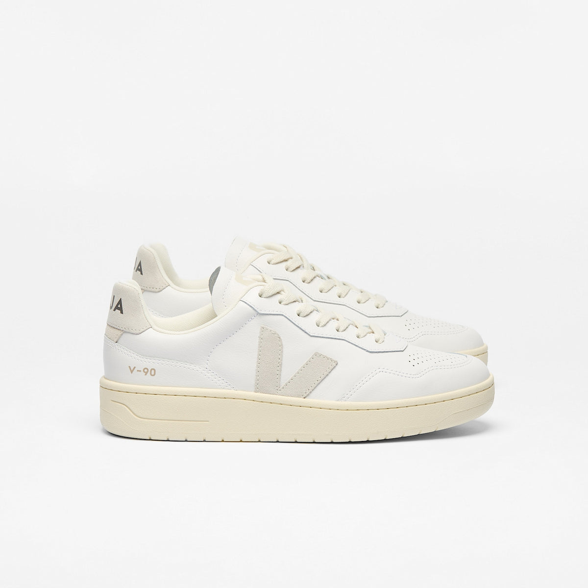 V-90 LEATHER WHITE NATURAL | VEJA OUTLET