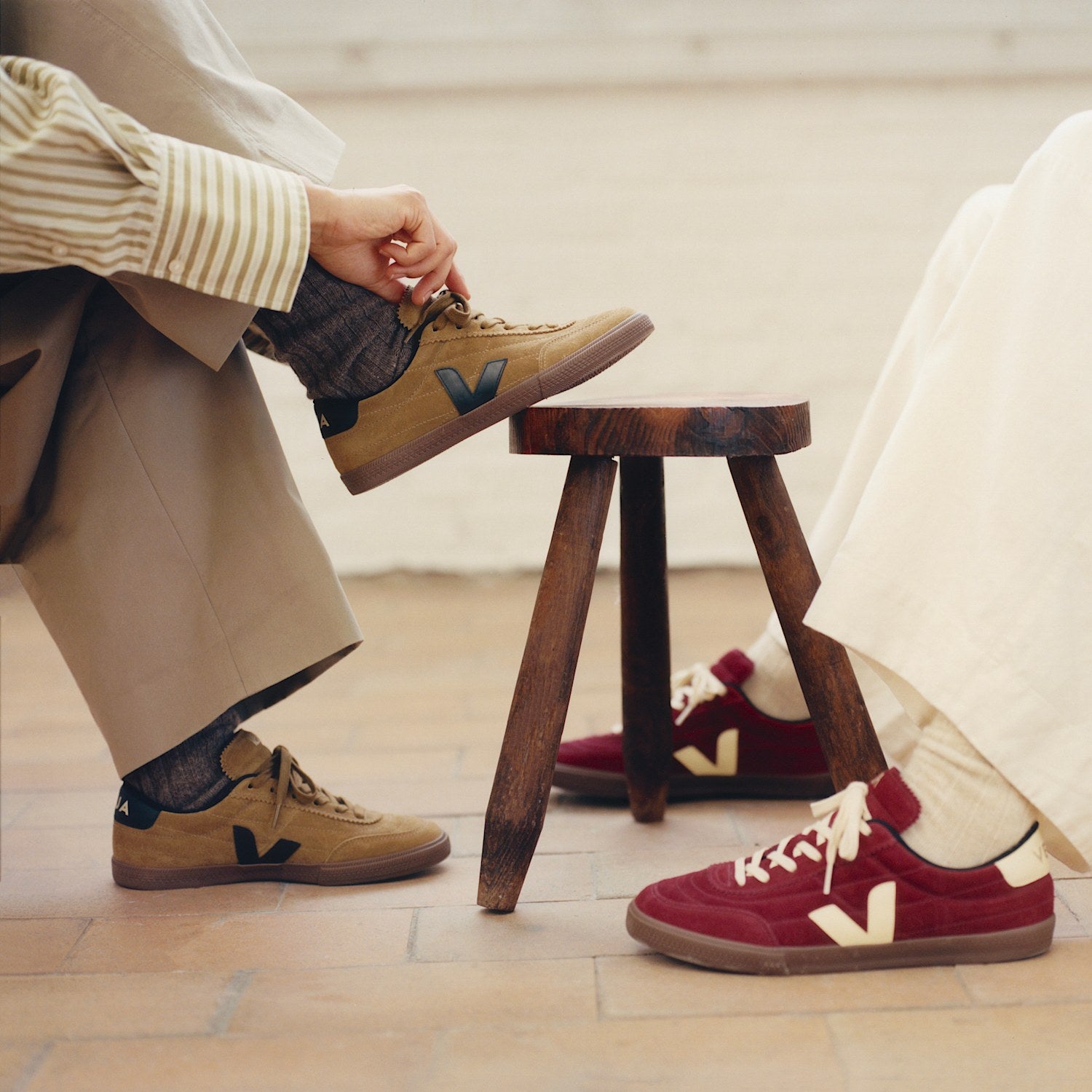 PANENKA SUEDE GRENAT SUN BARK | VEJA FOR SALE