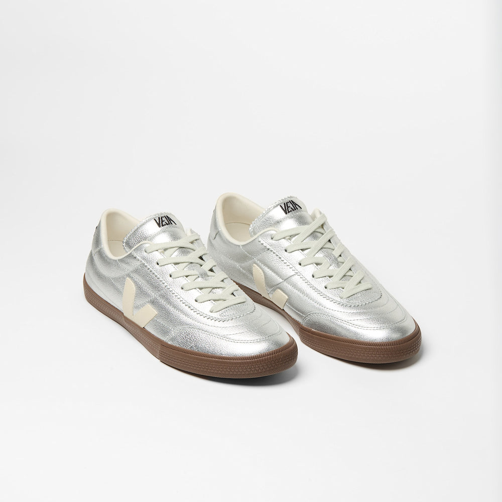 PANENKA LEATHER SILVER WHITE PIERRE BARK | VEJA ONLINE