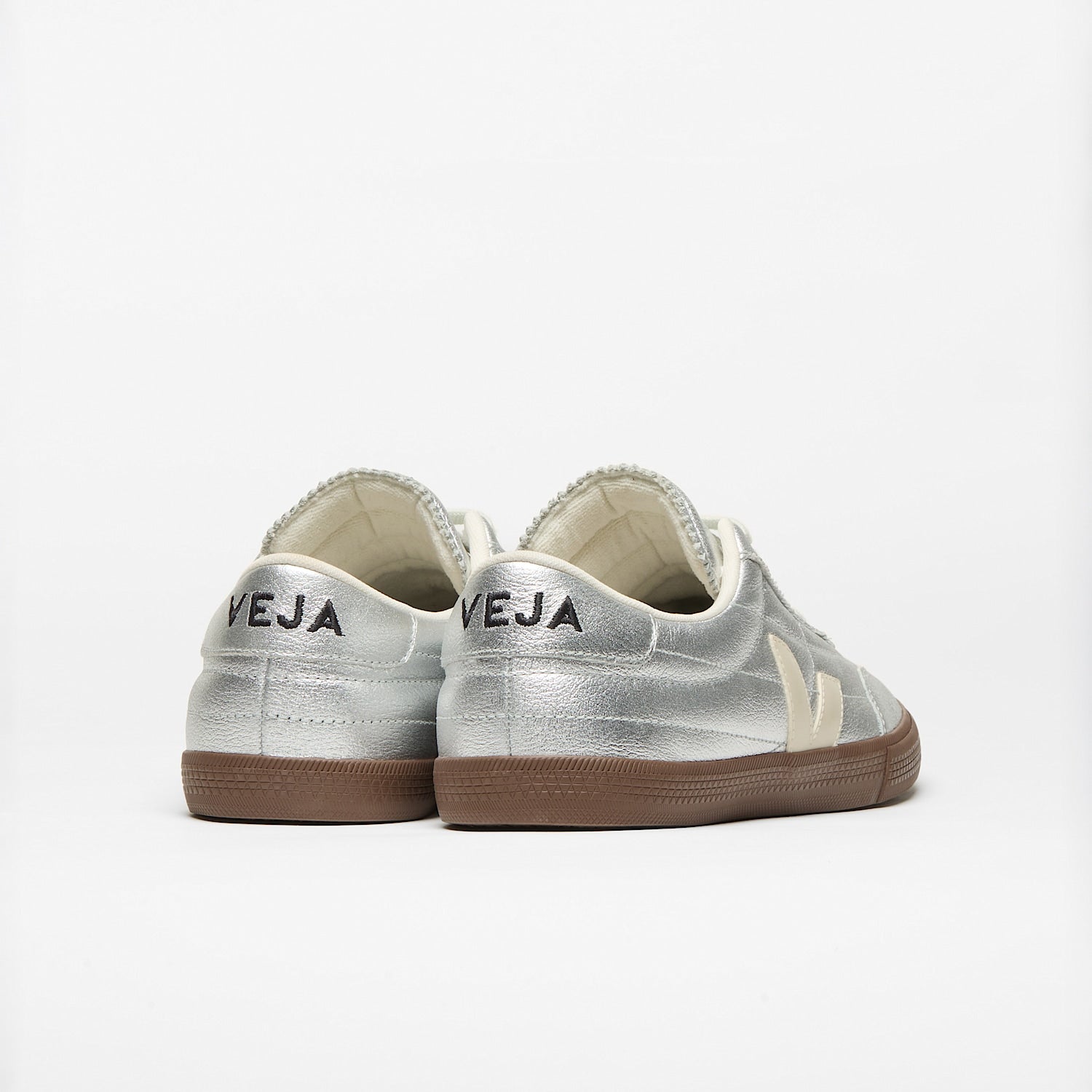 PANENKA LEATHER SILVER WHITE PIERRE BARK | VEJA ONLINE