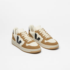 V-10 LEATHER PURE BLACK TENT | VEJA US