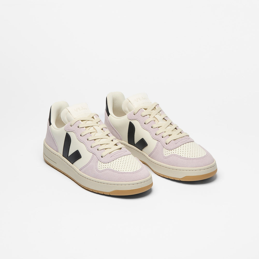 V-10 LEATHER PURE BLACK PARME | VEJA ONLINE