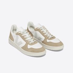 V-10 LEATHER WHITE NATURAL SAHARA | VEJA ONLINE
