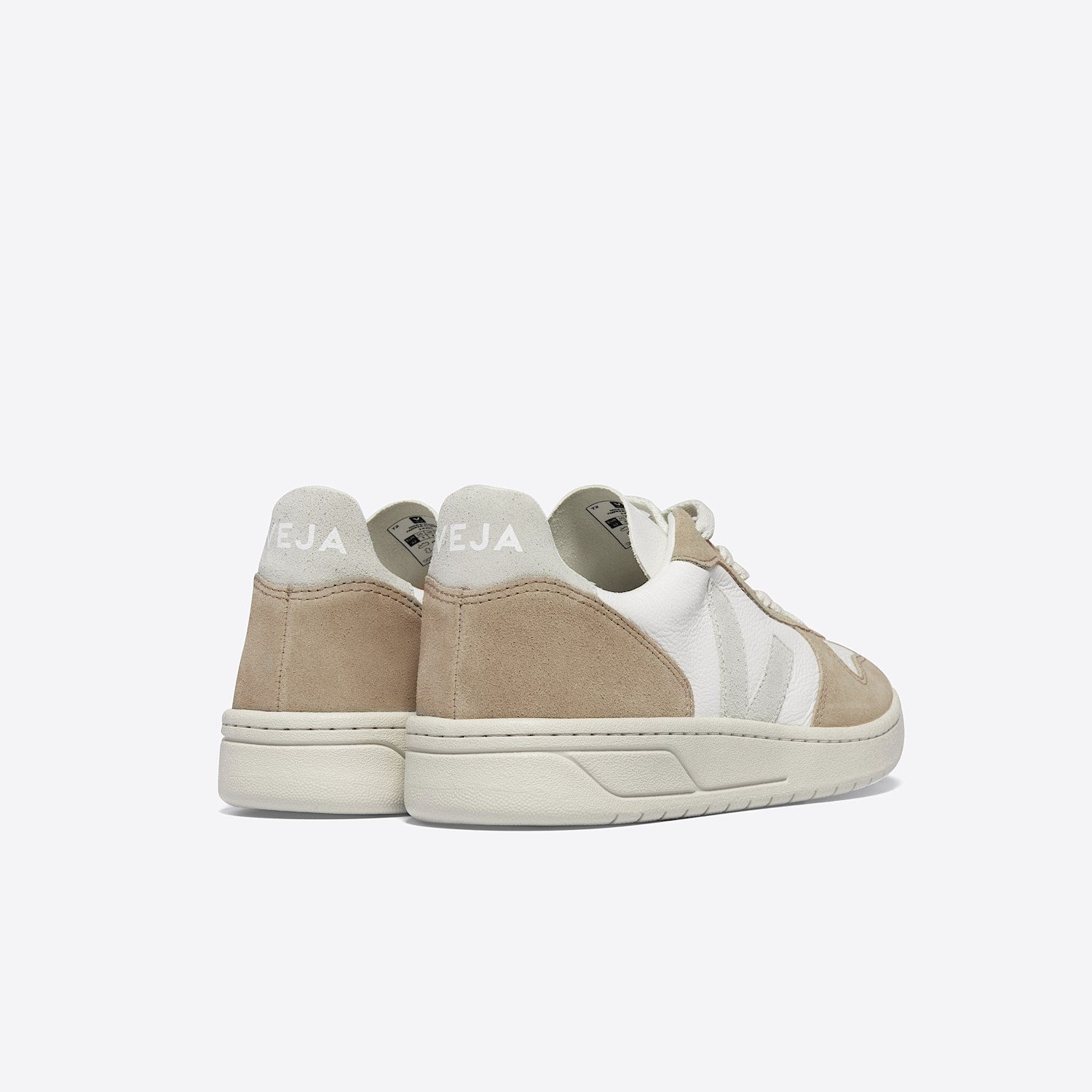 V-10 LEATHER WHITE NATURAL SAHARA | VEJA ONLINE
