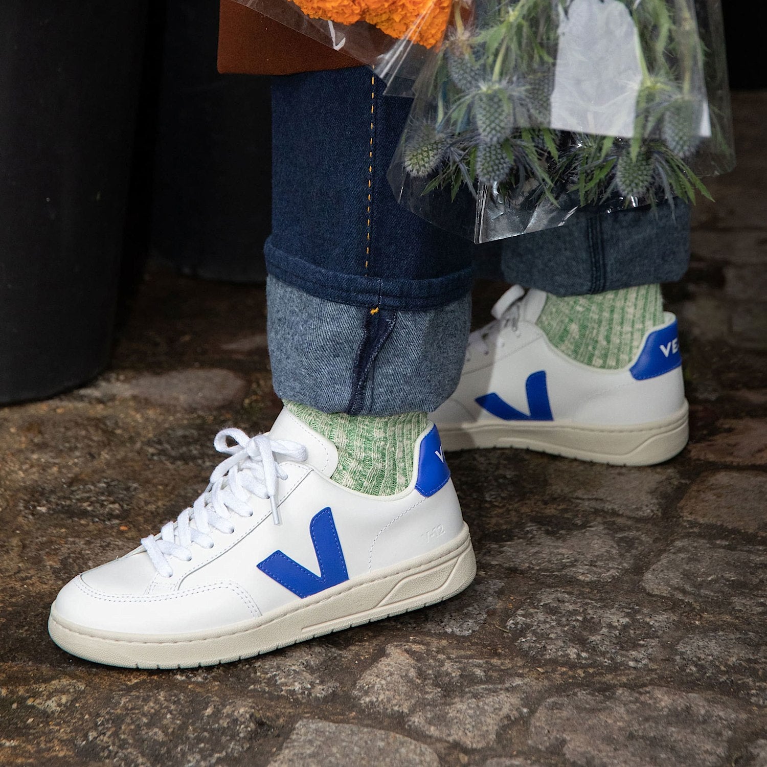V-12 LEATHER WHITE PAROS | VEJA OUTLET