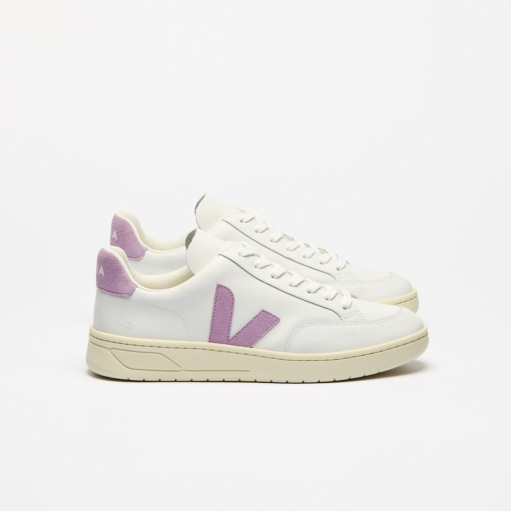 V-12 LEATHER WHITE ORCHID | VEJA FOR SALE
