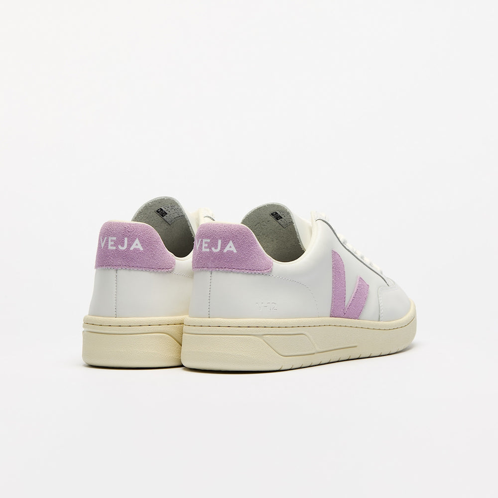 V-12 LEATHER WHITE ORCHID | VEJA FOR SALE