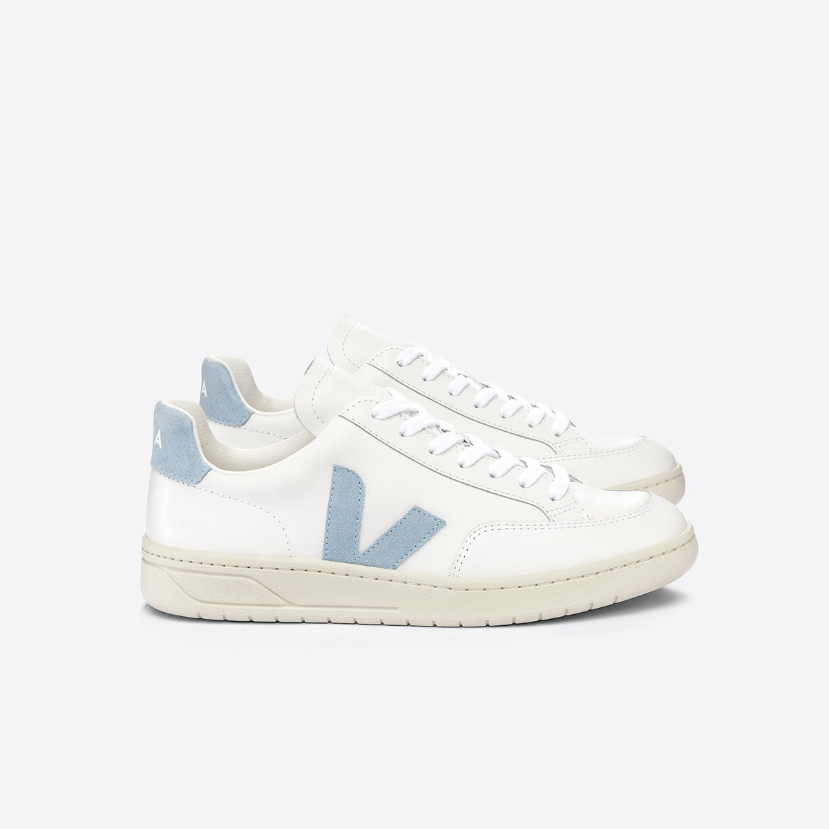 V-12 LEATHER WHITE STEEL | VEJA US