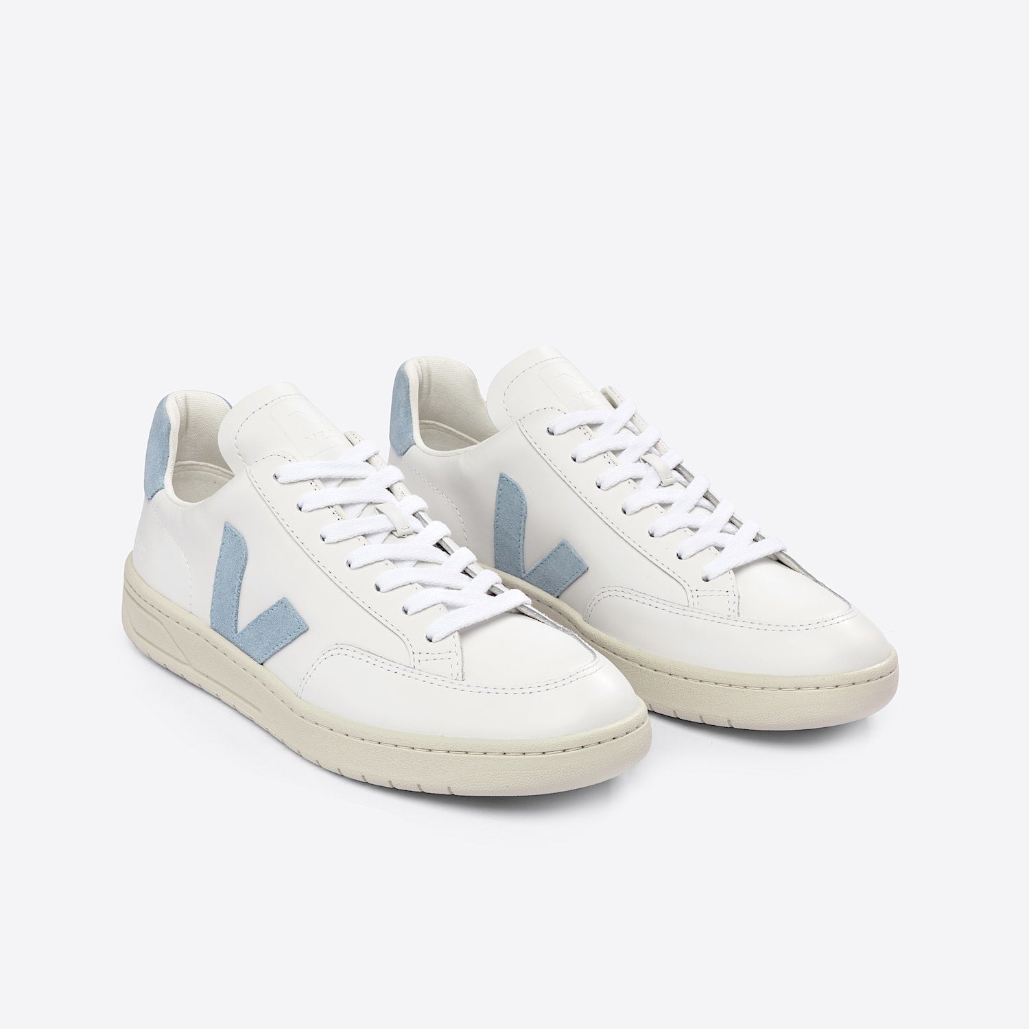 V-12 LEATHER WHITE STEEL | VEJA US
