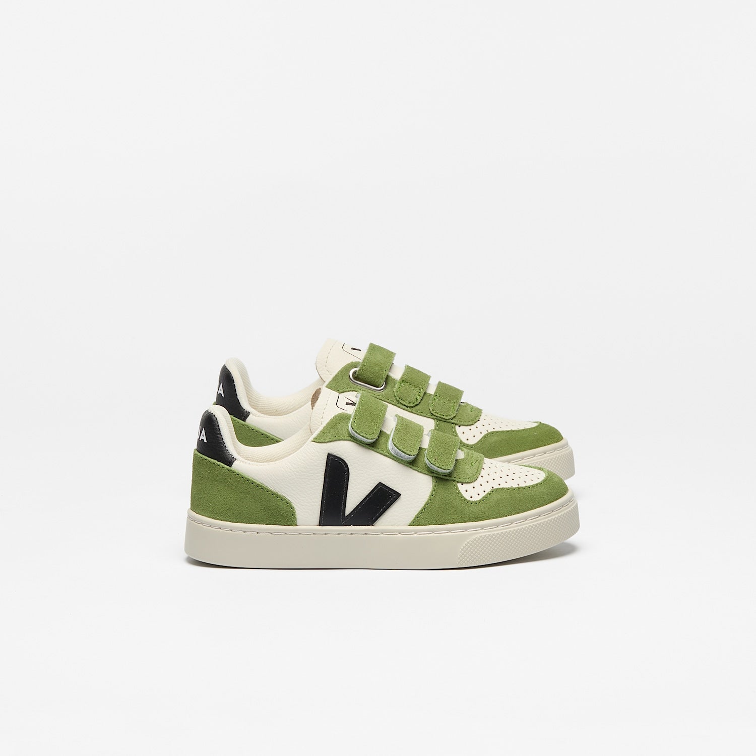 V-10 LEATHER PURE BLACK KIWI | VEJA ONLINE