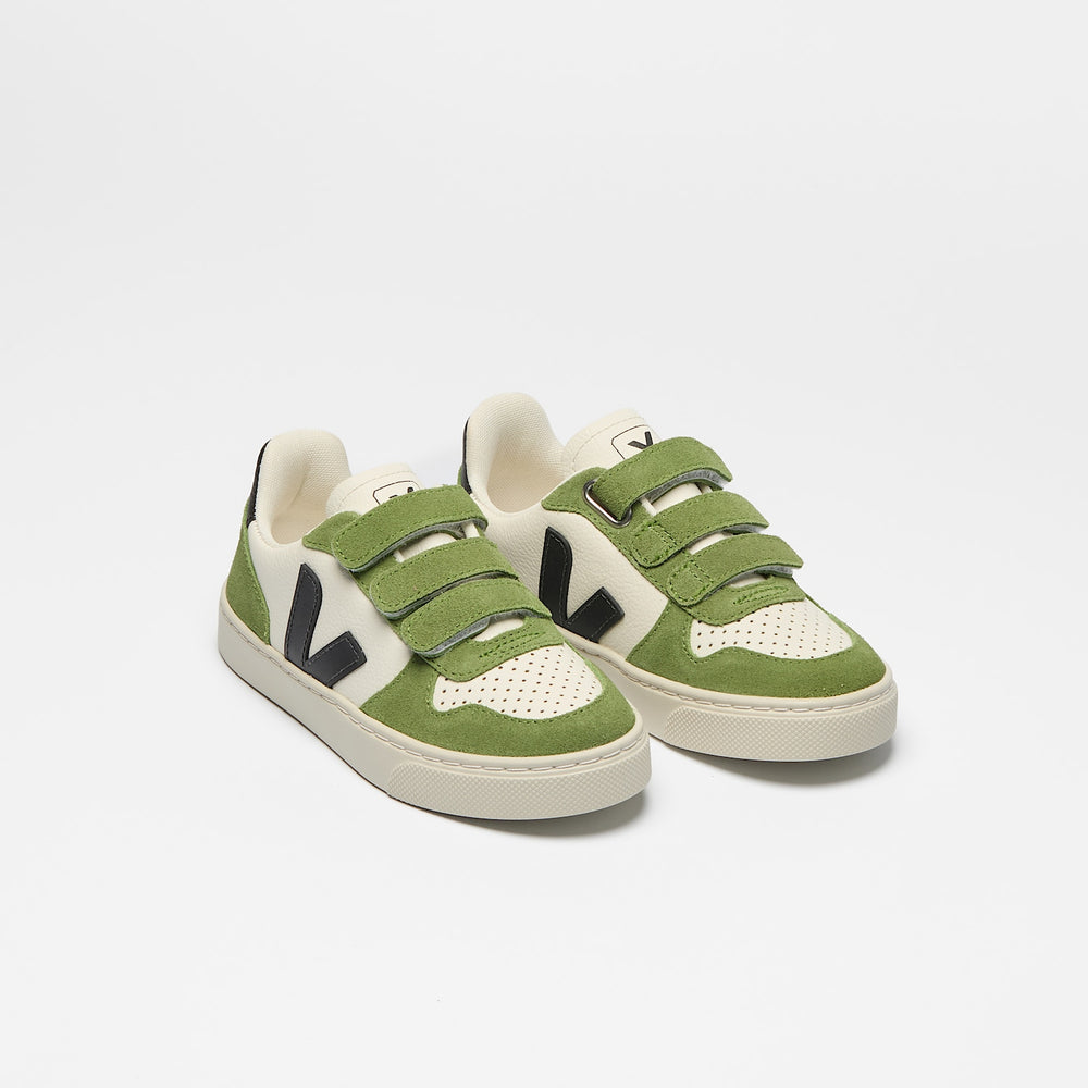V-10 LEATHER PURE BLACK KIWI | VEJA ONLINE