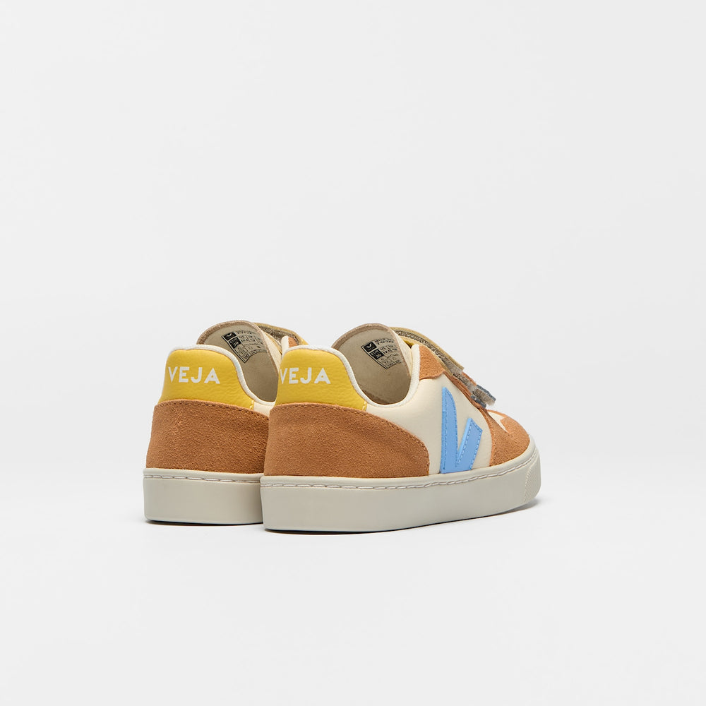 V-10 LEATHER CASHEW AQUA UMBER | VEJA FOR SALE