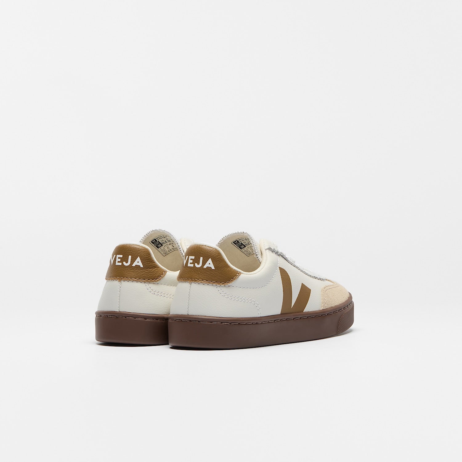 VOLLEY ELASTIC LACES LEATHER WHITE ALMOND BARK | VEJA DISCOUNT