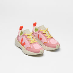 CANARY ELASTIC LACES ALVEOMESH GUIMAUVE ORANGE FLUO | VEJA OUTLET