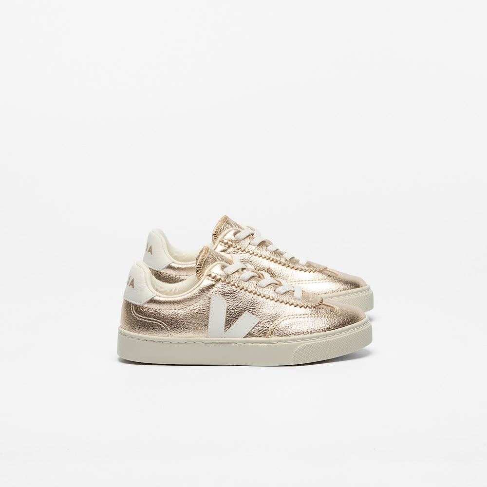 VOLLEY ELASTIC LACES LEATHER PLATINE WHITE | VEJA US