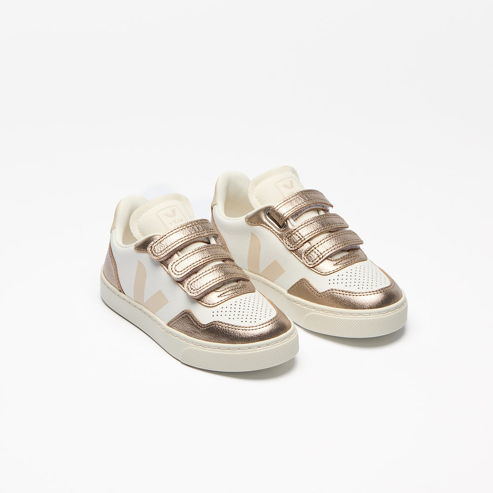 V-90 LEATHER WHITE SABLE BRONZE | VEJA FOR SALE