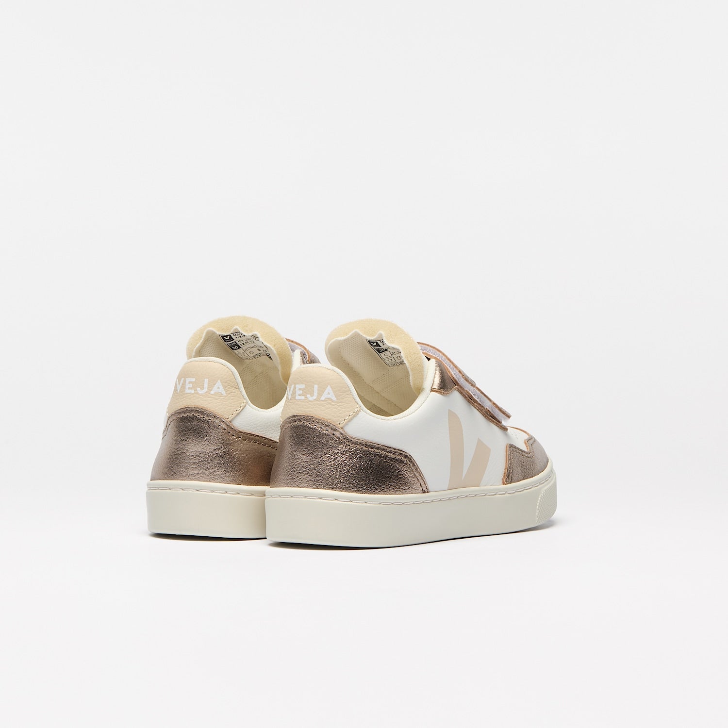 V-90 LEATHER WHITE SABLE BRONZE | VEJA FOR SALE
