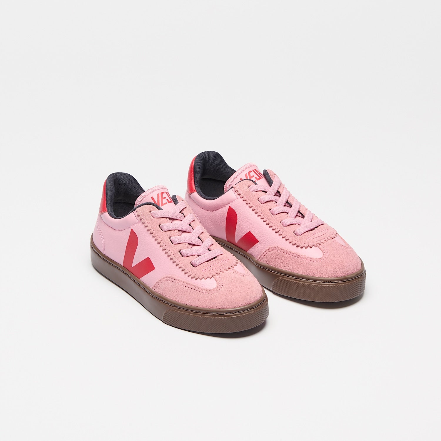 VOLLEY ELASTIC LACES LEATHER GUIMAUVE PEKIN BARK | VEJA US