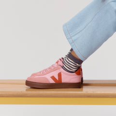 VOLLEY ELASTIC LACES LEATHER GUIMAUVE PEKIN BARK | VEJA US